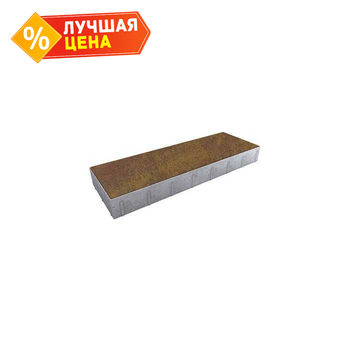 Плитка тротуарная Прямоугольник (Ла-Линия) Б.12.П.8 Листопад гранит Осень, 750x250x80 мм