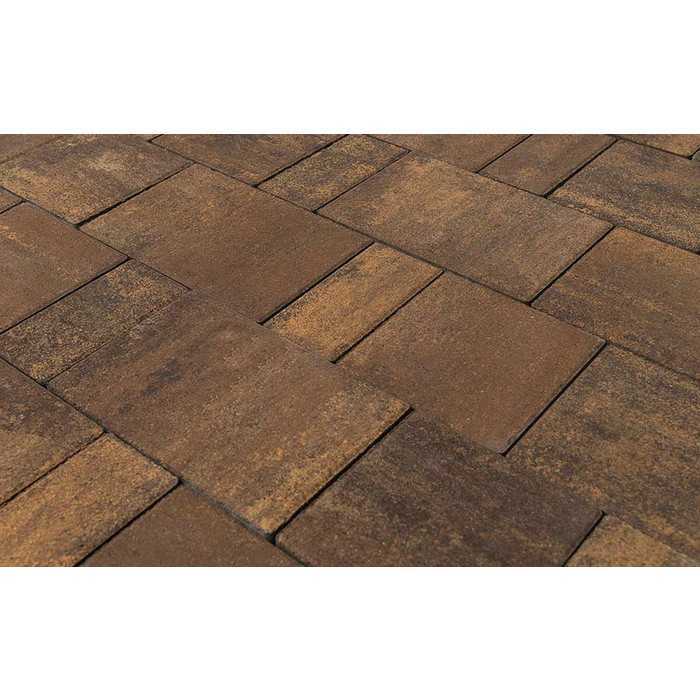 Плитка тротуарная BRAER Старый город Ландxаус Color Mix Каштан, толщина 60 мм
