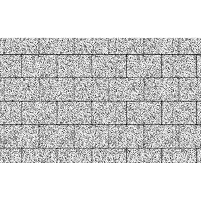 Плитка тротуарная Прямоугольник (Ла-Линия) Б.1.П.8 Стоунмикс бело-черный, 300x200x80 мм